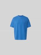 Forét Relaxed Fit T-Shirt mit Logo-Stitching in Blau, Größe L