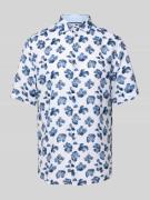 OLYMP Level Five Regular Fit Leinenhemd mit Haifischkragen in Weiss, G...