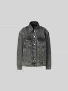 Anine Bing Regular Fit Jeansjacke im Used-Look in Dunkelgrau, Größe XS