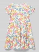 Happy Girls Kleid im Stufen-Look mit Rundhalsausschnitt in Beige, Größ...