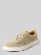 BOSS Low Top Sneaker mit Echtleder-Besatz Modell 'KIERAN' in Beige, Gr...