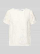 More & More Blusenshirt aus Viskose-Mix mit Strukturmuster in Offwhite...