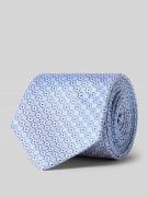 Monti Krawatte aus Seide im Allover-Look (7 cm) in Bleu, Größe 1