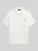 Polo Ralph Lauren Regular Fit Poloshirt aus reiner Baumwolle in Offwhi...