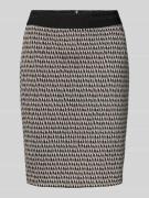 Marc Cain Minirock mit Nahtreißverschluss in Mittelgrau, Größe 38