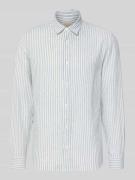 Only & Sons Regular Fit Freizeithemd aus Leinen-Baumwoll-Mix Modell 'C...