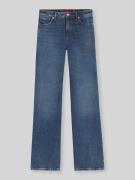 HUGO Wide Leg Jeans aus Baumwoll-Mix Modell 'GORINNE' in Dunkelblau, G...