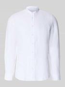 SEIDENSTICKER Slim Fit Leinenhemd mit Stehkragen Modell 'Mandarin' in ...