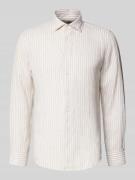 SEIDENSTICKER Slim Fit Business-Hemd mit Kentkragen in Sand, Größe 38
