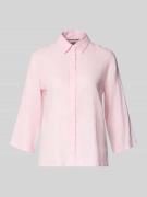 Brax Regular Fit Hemdbluse aus reinem Leinen Modell 'VICKY' in Rose, G...