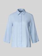 Brax Regular Fit Hemdbluse aus reinem Leinen Modell 'VICKY' in Hellbla...