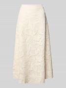 Oui Midirock aus Spitze in A-Linie in Ecru, Größe 36