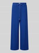 ICHI Wide Fit Stoffhose aus Viskose-Mix Modell 'Lumina' in Blau, Größe...