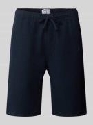 JAKE*S STUDIO MEN Shorts aus Baumwolle mit elastischem Bund in Dunkelb...