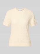 Jake*s Collection Strickshirt aus Viskose-Mix mit Rundhalsausschnitt i...