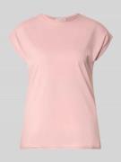 Christian Berg Woman T-Shirt mit Rundhalsausschnitt und Rollsaum in Al...