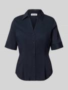 More & More Hemdbluse im Halbarm-Design in Marine, Größe 34
