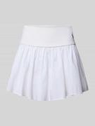 Polo Ralph Lauren Ausgestellter Mini-Rock aus reiner Baumwolle in Weis...