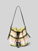 HUGO Beuteltasche aus Strick Modell 'NEEKO CR_DRAWSTRING' in Beige, Gr...