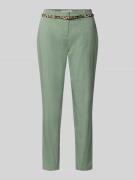 Christian Berg Woman Slim Fit Hose in verkürzter Passform mit Gürtel i...