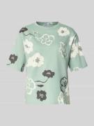 JAKE*S STUDIO WOMAN T-Shirt im Allover-Look mit Rundhalsausschnitt in ...