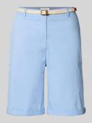 Christian Berg Woman Chino-Bermudas mit Gürtel in Hellblau, Größe 34