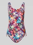 VENICE BEACH Slim Fit Badeanzug mit Raffungen Modell 'Cadu' in Pink, G...