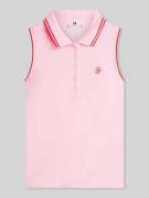 Tommy Hilfiger Slim Fit Poloshirt aus Baumwoll-Mix in Pink, Größe L