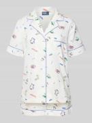 Polo Ralph Lauren Comfort Fit Pyjamal aus reiner Baumwolle in Offwhite...