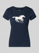 Mustang Regular Fit T-Shirt mit Logo-Print Modell 'Loa' in Weiss, Größ...