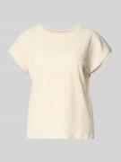 Vero Moda Regular Fit T-Shirt in Ajour-Strickoptik Modell 'MAYA' in Ec...