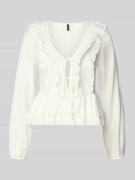 Vero Moda Regular Fit Langarmbluse aus Viskose-Mix Modell 'ZOEY' in Of...