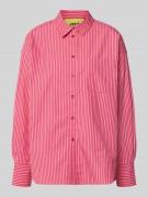 JJXX Relaxed Fit Bluse mit Brusttasche Modell 'JAMIE' in Pink Melange,...