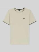 BOSS Green Regular Fit T-Shirt aus Baumwoll-Mix Modell 'TAUL' in Beige...