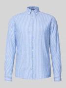 CINQUE Slim Fit Freizeithemd aus Leinen-Mix Modell 'Stone' in Hellblau...