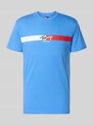 Tommy Jeans Regular Fit T-Shirt aus reiner Baumwolle in Metallic Blue,...