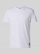 Tommy Jeans Regular Fit T-Shirt aus Baumwoll-Mix in Hellgrau Melange, ...