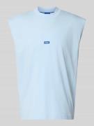 Hugo Blue Relaxed Fit Tank Top aus reiner Baumwolle Modell 'NAVERTZ' i...