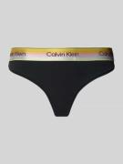 Calvin Klein Underwear String aus Baumwoll-Mix in Black, Größe L