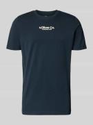 s.Oliver RED LABEL Regular Fit T-Shirt aus reiner Baumwolle in Marine,...