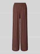 Pieces Loose Fit Hose aus reiner Baumwolle Modell 'AGNES' in Mittelbra...