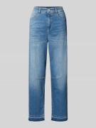 Marc Cain Relaxed Fit Jeans im Used-Look in Bleu Melange, Größe 40