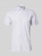 OLYMP Level Five Slim Fit Freizeithemd mit floralem Allover-Print in W...