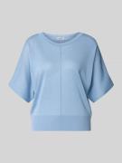 More & More Relaxed Fit Oberteil aus Viskose-Mix in Strick-Optik in He...