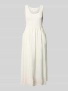 Rich & Royal Midikleid mit aufgesetzten Taschen in Ecru, Größe L