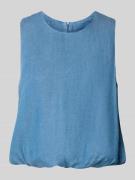 Only Ballon Fit Blusentop aus reinem Lyocell Modell 'CHARIS' in Jeansb...