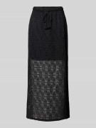 Vero Moda Leicht ausgestellter Midi-Rock aus Spitze mit elastischem Bu...
