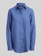 Lauren Ralph Lauren Relaxed Fit Leinenhemd aus reinem Leinen in Hellbl...