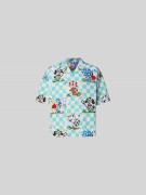 Kenzo Freizeithemd mit Allover-Motiv-Print in Hellblau, Größe L