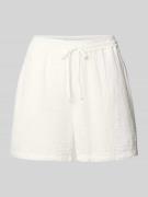 Only Relaxed Fit Shorts aus reiner Baumwolle Modell 'THYRA' in Offwhit...